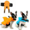 (S, Blue) Shark Shape Dog Swimming Life Vest Jacket Suit 1