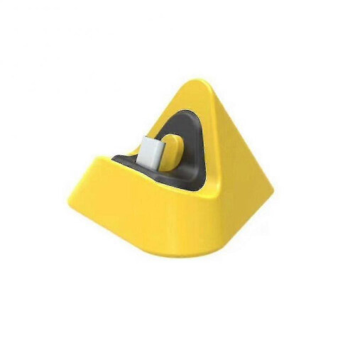 (Yellow) Smallbee Portable Type-c Charging Stand Dock Station Triangle Charger For Ns Switch Lite