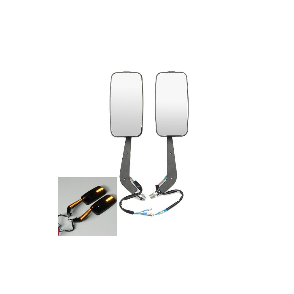 8Mm 10Mm Led Cnc Aluminum Motorcycle Rear View Side Mirrors 8727971665756