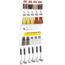 Wall Shelf Hanging Storage Rack Storage Organizer Shelf Free Carbon Steel Storage Shelves Rack for Kitchen Bathroom