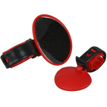 (Red) Bike Bicycle Mirror 360 MTB Road Cycling Rearview Mirror Electric Scooter Motorcycle