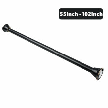 (C) Extendable Telescopic Shower Curtain Pole Rod Bath Door Window Stainless Steel