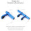 (Blue 10cm) Bicycle Flashlight Holder Handlebar Extender Bike Frame Extension Mount Holder Multi-function Extension Bracket Bike Accessories 6