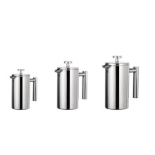 (1000ml) Stainless Steel Coffee Percolator Pot Double Layer Large Capacity Coffee Making Containers