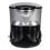 (Black) Mini Coffee Maker Ceramic Double Cup Automatic Home Small American Coffee Machine 11