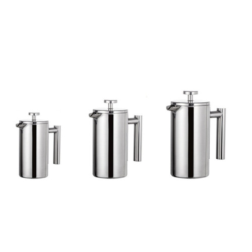 (350ml) Stainless Steel Coffee Percolator Pot Double Layer Large Capacity Coffee Making Containers
