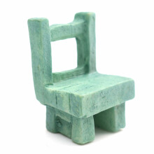 (Green, Desk) Mini Resin Stool Chair Desk Figurine Micro Landscape Ornament Gardening Decoration DIY Bonsai Craft