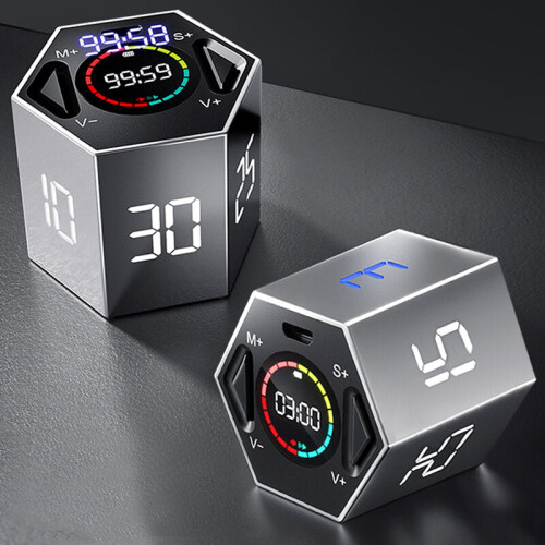 Smart Timer 6 Modes LCD Digital Stopwatch Multifuction Magnetic Electronic Countdown Study Fitness Cooking
