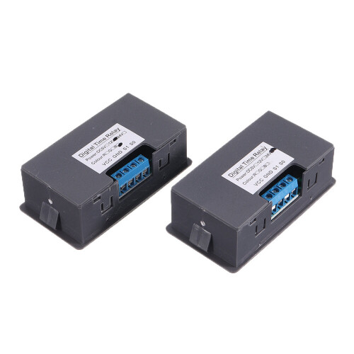 (24V) DC12V/24V Delay Timer Infinite Loop Delay Module Double Digital Display Time Relay Board 0~999 hr/min/sec 2