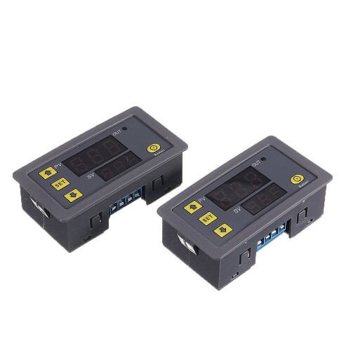 (24V) DC12V/24V Delay Timer Infinite Loop Delay Module Double Digital Display Time Relay Board 0~999 hr/min/sec 1