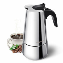 1 Pcs 450ml/15oz/9 cup Coffee Moka Pot Stainless Steel Removable Moka Espresso Italian Maker Stove Drink Tool Camping Travel