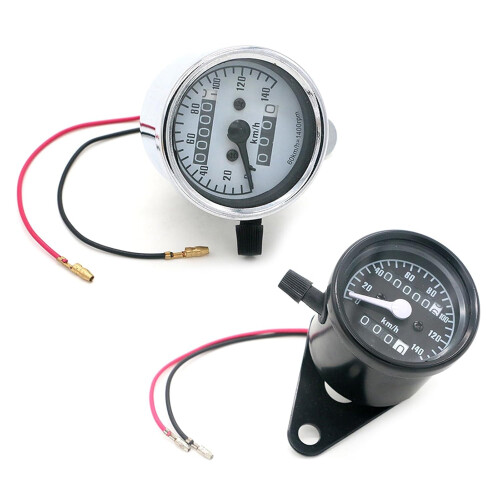 Tachometer and Odometer Gauge for Drivers, Black Metal Instrument Panel, Durable Construction, Accurate Data Display 1