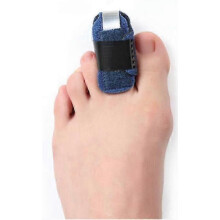 (L, Blue) Toe Splint Toe Straightener Toe Wrap for Hammertoe Bent Claw and Crooked Toe to Align and Support Toes Foot Care