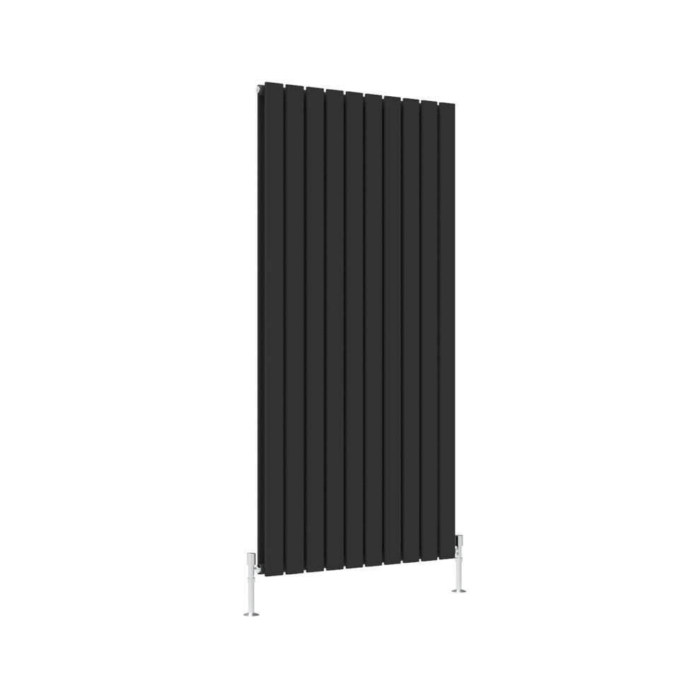 Aica (, 1600*680Mm?Double?) Flat Panel Column Radiator Black