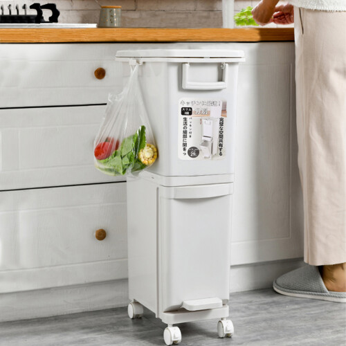 Living And Home 29L Double-Layer Rubbish Bin 1