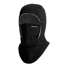 (Black) Fleece Lined Men Beanie Knit Hat & Scarf Set, Warm Windproof Balaclava for Outdoor Sports, Winter & Autumn Protection