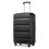 (Black, 24inch) 19/24/28 inch Horizontal Design ABS Hard Shell Suitcase Set 7