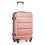 (Nude, 24inch) 19/24/28 inch Horizontal Design ABS Hard Shell Suitcase Set 8