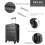 (Grey, 19inch) 19/24/28 inch Horizontal Design ABS Hard Shell Suitcase Set 3