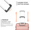 (Nude, 24inch) 19/24/28 inch Horizontal Design ABS Hard Shell Suitcase Set 5