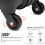 (Black, 24inch) 19/24/28 inch Horizontal Design ABS Hard Shell Suitcase Set 3