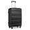 (Black, 24inch) 19/24/28 inch Horizontal Design ABS Hard Shell Suitcase Set 8