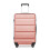 (Nude, 24inch) 19/24/28 inch Horizontal Design ABS Hard Shell Suitcase Set 1