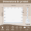 50*40 cm Hollywood Makeup Mirror Vanity LED Light Mirror Dimmable UK 2