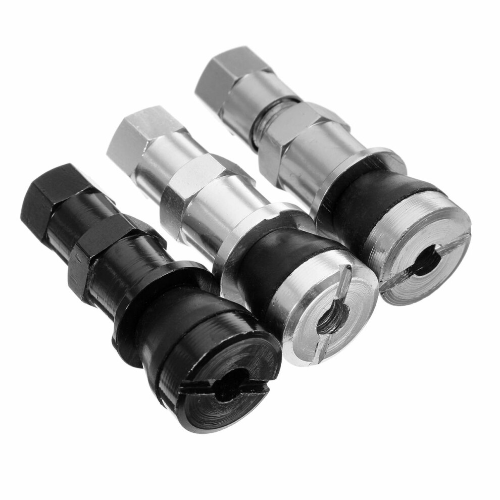 (Silver) Aluminum Car Tubeless Wheel Tire Valve Stem Rim Silver 9078193208719