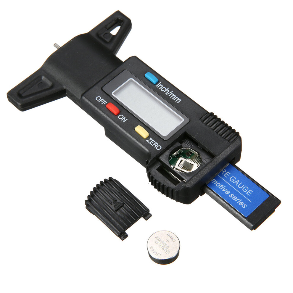 0-25.4Mm Lcd Digital Vehicle Tyre Tread Depth Gauge Measuring Caliper Tire Repair Tools 4250937605793
