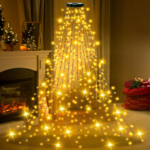 Christmas Tree Lights with Ring, 3M x 400 LEDs Xmas Tree Waterfall Lights
