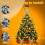 Christmas Tree Lights with Ring, 3M x 400 LEDs Xmas Tree Waterfall Lights 3