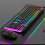 RGB Backlit Mechanical Keyboard 104 Keys + 7 DPI Wireless Mouse 5
