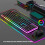 RGB Backlit Mechanical Keyboard 104 Keys + 7 DPI Wireless Mouse 10