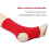 Breathable Ankle Brace Socks Red M, Comfortable Compression Sleeve 12