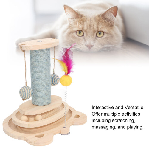 Versatile Cat Scratching Post 30x30x24cm Climbing Tree for Home 2