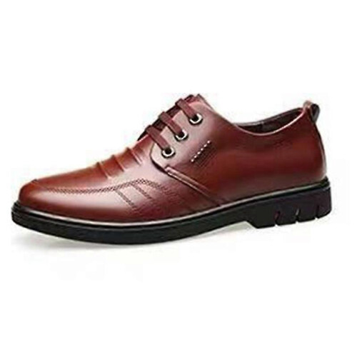 (41,Brown)Men's Low British Leather Shoes zZ