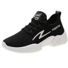 (37, Black) Sport Style Women's Lace Up Running Shoes zZ