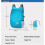 Outdoor Folding Backpack Dark Blue zZ 2