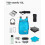 Outdoor Folding Backpack Dark Blue zZ 4