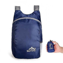 Outdoor Folding Backpack Dark Blue zZ