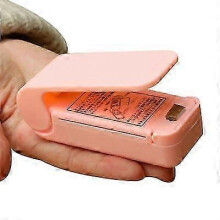 (pink) Mini Bag Sealer Portable Handheld Mini Plastic Bag Heat Sealer zZ