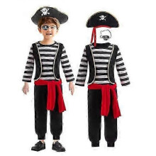 (90 cm) Kids Carnival Easter Costume Fantasia Children Pirate Hat Belt For Toddler Boys zZ