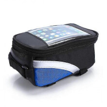 Bike Frame Front Top Tube Bag Touch Screen color blue zZ