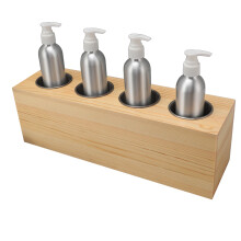 Massage Oil Warmer with 4 Aluminum Bottles, 100‑240V, 75C Max