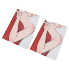 2 Stück wiederverwendbare Übungsplatten für Körpermalerei für Erwachsene, 298x210mm