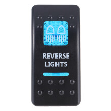 (Reverse Lights) Blue Len Carling Actuator Trim Car Boat Tabs Rocker Switch Cover Case