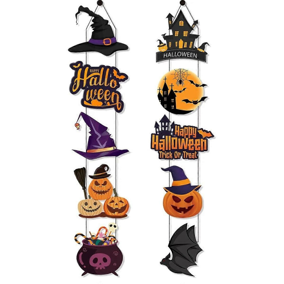 Décoration d'Halloween 2023 pour la maison, décoration de porte d'Halloween, couplet d'Halloween, faveur