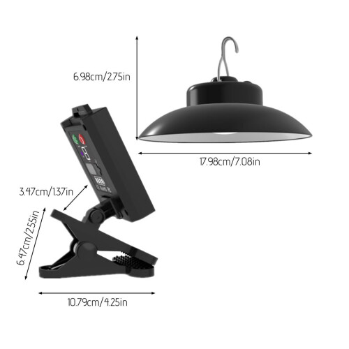 IP65 Solar Umbrella Lights 17.98cm Brightness Adjustable White 1