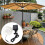IP65 Solar Umbrella Lights 17.98cm Brightness Adjustable White 16